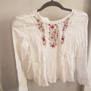 NWT long sleeve peasant top Zara